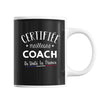 Mug Femme Coach Meilleure de France | Tasse Noire métier - Planetee