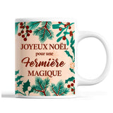 Tasse Noël Fermière femme Beige - Planetee