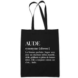 Sac Tote Bag Aude Définition Prénom - Planetee