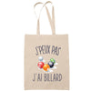 Sac Tote Bag J'peux pas Billard beige - Planetee