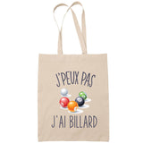 Sac Tote Bag J'peux pas Billard beige - Planetee