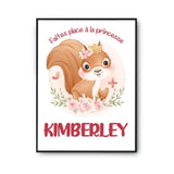 Affiche Kimberley Princesse Écureuil - Planetee