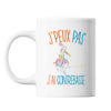 Mug Contrebasse j'peux pas Blanc - Planetee