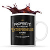 Mug noir Propriété de la Meilleure Entrepreneuse - Planetee