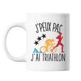 Mug Triathlon j'peux pas Blanc - Planetee