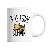Mug Yorkshire Je le ferai demain - Planetee