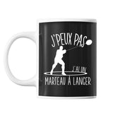 Mug Lancer du marteau j'peux pas Noir - Planetee