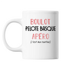Mug Pelote Basque C'est ma Routine Blanc - Planetee