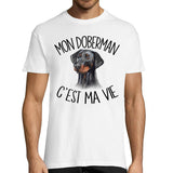 T-shirt homme doberman c'est la vie - Planetee