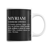 Mug Myriam Définition Déesse - Planetee