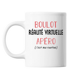 Mug Réalité Virtuelle C'est ma Routine Blanc - Planetee