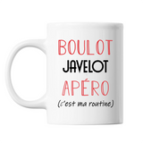 Mug Javelot C'est ma Routine Blanc - Planetee