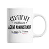 Mug Femme Agent Administratif Meilleure de France | Tasse Blanc métier - Planetee