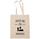 Sac Tote Bag J'peux pas Randonnée beige - Planetee