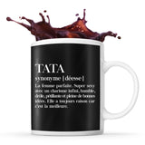 Mug noir Définition Tata - Planetee