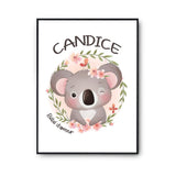 Affiche Candice Bébé d'amour Koala - Planetee