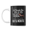 Mug Teckel Je travaille dur - Planetee