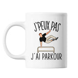 Mug Parkour j'peux pas Blanc - Planetee