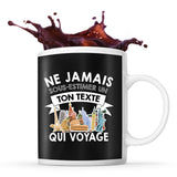 Mug personnalisable voyage Prénom Métier Age tasse pour Voyageur Backpacker - Planetee