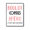 Affiche Copines C'est ma Routine - Planetee