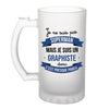 Chope de bière Je ne suis pas Superman, je suis Graphiste - Planetee