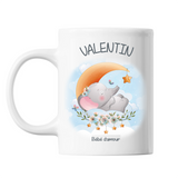 Mug Valentin bébé d'amour éléphant - Planetee