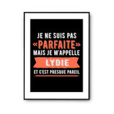 Affiche Lydie pas parfaite mais presque pareil - Planetee