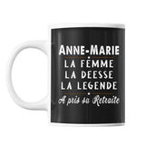 Mug prénom Anne-Marie cadeau départ retraite - Planetee