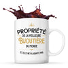 Mug blanc Propriété de la Meilleure Bijoutière - Planetee
