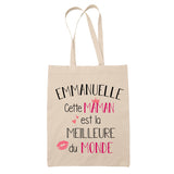 Tote Bag Emmanuelle Meilleure Maman - Planetee