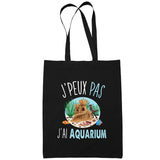 Sac Tote Bag Aquarium Je peux pas Noir - Planetee