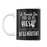Mug Oies travaille dur - Planetee
