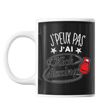 Mug Kick boxing j'peux pas Noir - Planetee