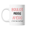 Mug Paddle C'est ma Routine Blanc - Planetee