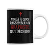 Mug Graphiste Qui déchire - Planetee