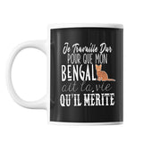 Mug Bengal Je travaille dur - Planetee