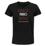 T-shirt femme Piano C'est ma Routine - Planetee