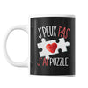 Mug Puzzle j'peux pas Noir - Planetee