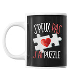 Mug Puzzle j'peux pas Noir - Planetee