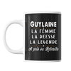 Mug prénom Guylaine cadeau départ retraite - Planetee