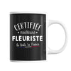 Mug Femme Fleuriste Meilleure de France | Tasse Noire métier - Planetee