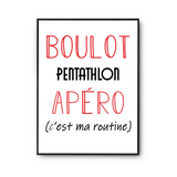 Affiche Pentathlon C'est ma Routine - Planetee