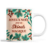 Tasse Noël Skieur homme Beige - Planetee