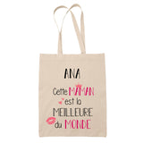 Tote Bag Ana Meilleure Maman - Planetee