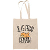 Sac Tote Bag chow-chow je le ferai demain beige - Planetee
