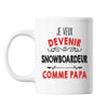 Mug Je veux devenir Snowboardeur comme Papa - Planetee