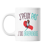 Mug Entrepreneuse j'peux pas Blanc - Planetee