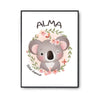 Affiche Alma Bébé d'amour Koala - Planetee