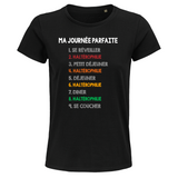 T-shirt Femme Haltérophilie Journée Parfaite - Planetee