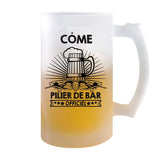 Chope de bière Côme Prénom Pilier de Bar - Planetee